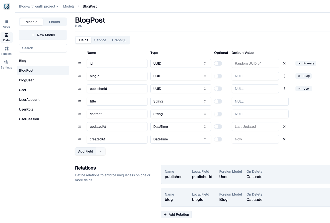 Baseplate product screenshot